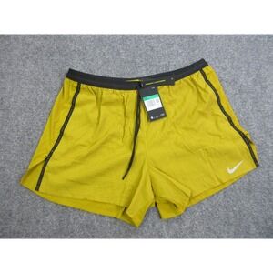 Nike Flex Stride Run Division Shorts Mens XL Yellow Packable Reflective Running